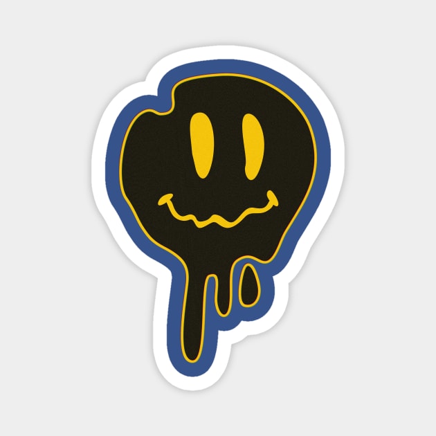 Drippy Smiley Magnet by Riel