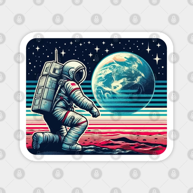 Moon Landing - Astronaut Magnet by Yonbdl