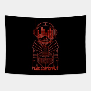 Red Music Cosmonaut Tapestry