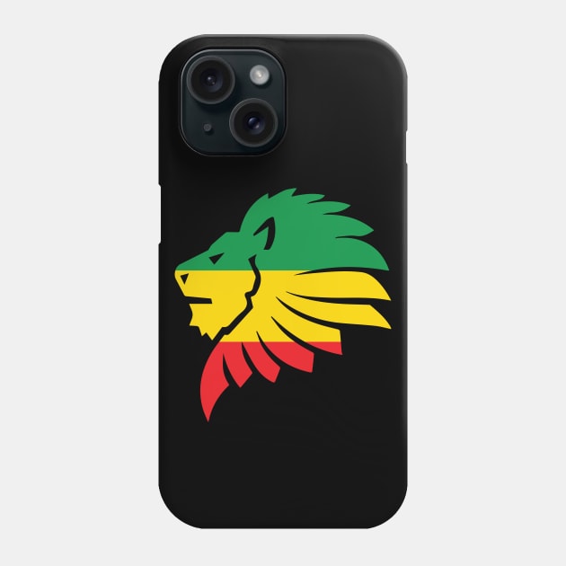 Rasta Lion Phone Case by defytees