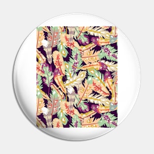 Boho feathers pattern Pin