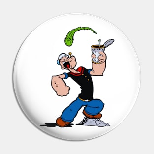 popeye design for happy 7 Pin