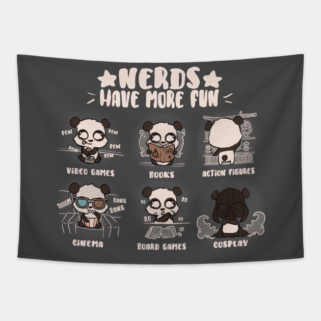 Nerds Have Fun Tapestry by xMorfina