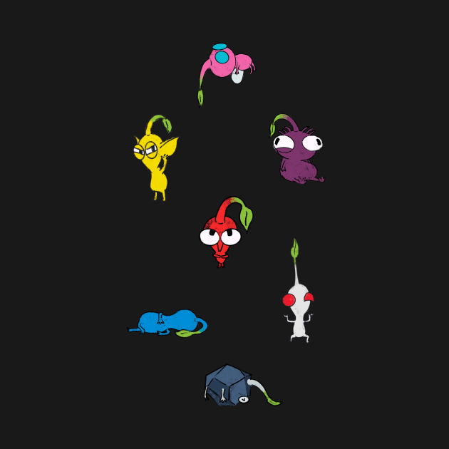 pikmin being unhinged by artsy-Eden