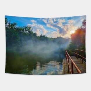 Misty Lake Tapestry