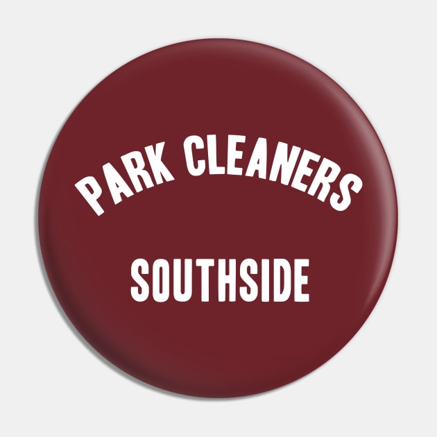 Park Cleaners Donnie's Bowling Team Uniform Pin by GIANTSTEPDESIGN