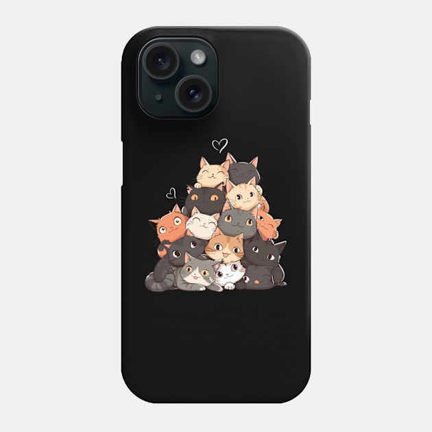 Meow-tastic Anime Shirt Utterly Adorable Phone Case by BoazBerendse insect