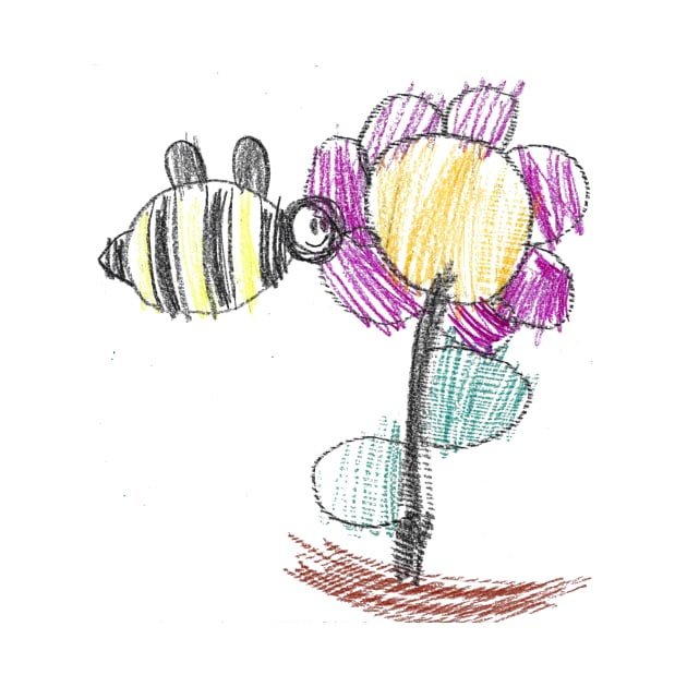 bumble bee with flower by OMEGAFIRESTUDIOS