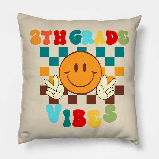 second grade vibes funny back to school Pillow by owdinop