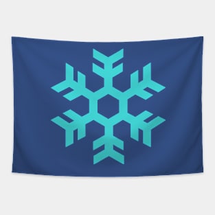 Blue Snowflake Tapestry