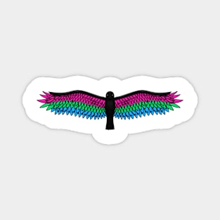 Fly With Pride, Raven Series - Polysexual Magnet