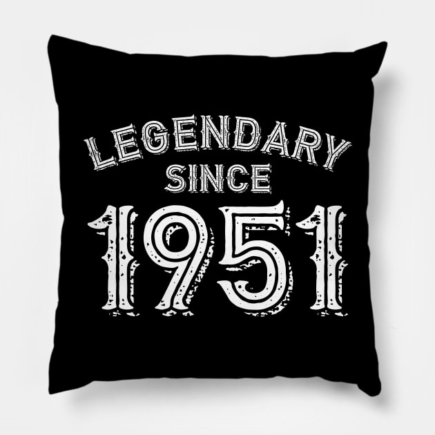 Legendary Since 1951 Pillow by colorsplash