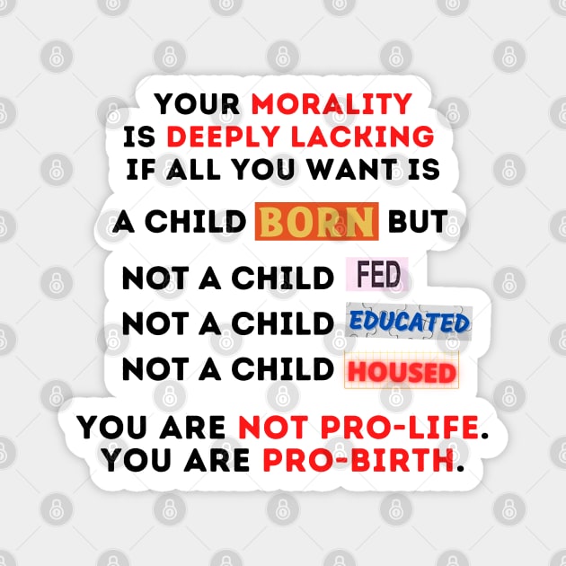question your morality Magnet by Yas R