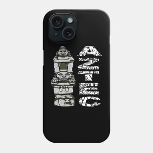 Aztec statues religion Phone Case