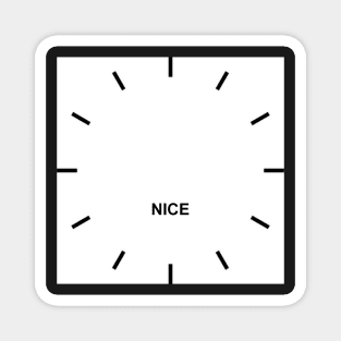 NICE Time Zone Wall Clock Magnet