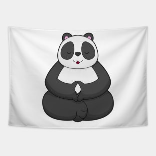 Panda Yoga Meditation Tapestry