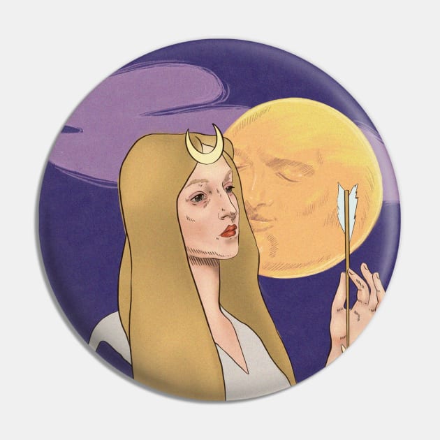 "Diana and the moon" Pin by Ana La Cadena