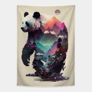 Standing Giant Panda Tapestry