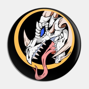 White Dragon Ring Pin