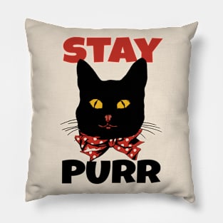 Cute Black Cat Pillow