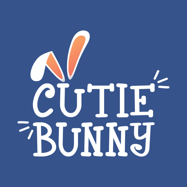 Simple Cutie Bunny Easter Typography by Jasmine Anderson