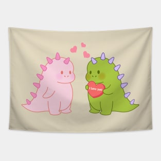 Dino Love Tapestry