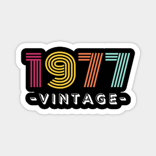 1977 vintage, 45 years old, age Magnet