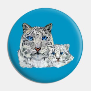 Snow Leopards Pin