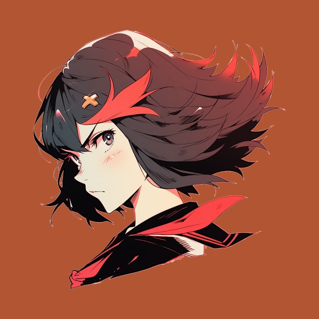 Ryuko Matoi Kill la Kill Anime Graphic by luna doodle shop