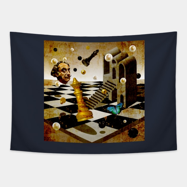 Vintage Code Dali Tapestry by CatCoconut-Art