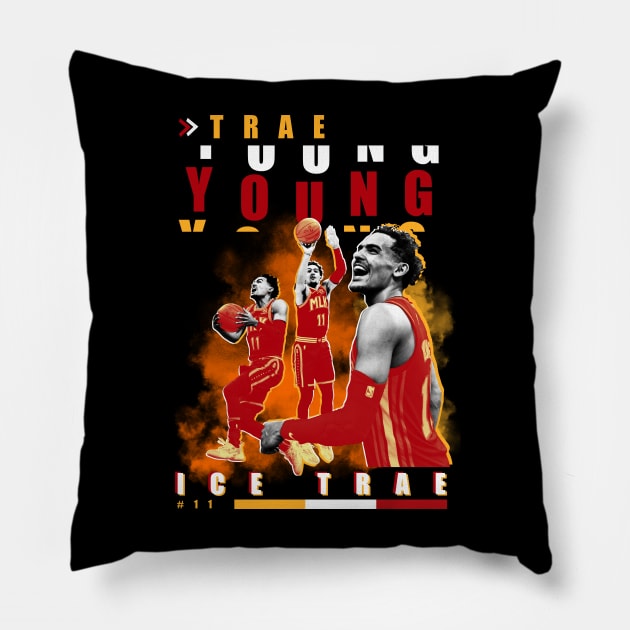 Trae Young Pillow by zamtex