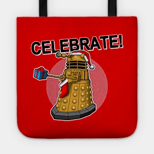 Celebrate Christmas Funny Cute Alien Christmas Gift Tote