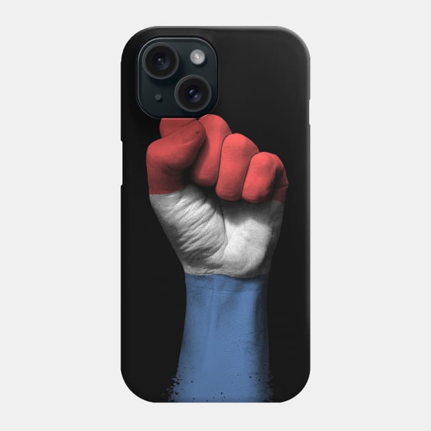 Flag of Netherlands on a Raised Clenched Fist Phone Case by jeffbartels