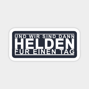 Helden (white) Magnet