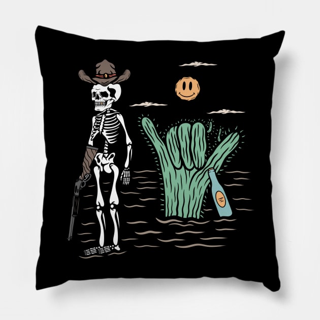 Cowboy Pillow by gggraphicdesignnn