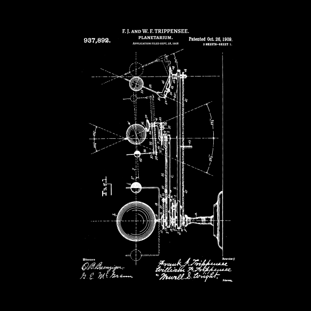 Planetarium patent 1909 Space theme by Anodyle