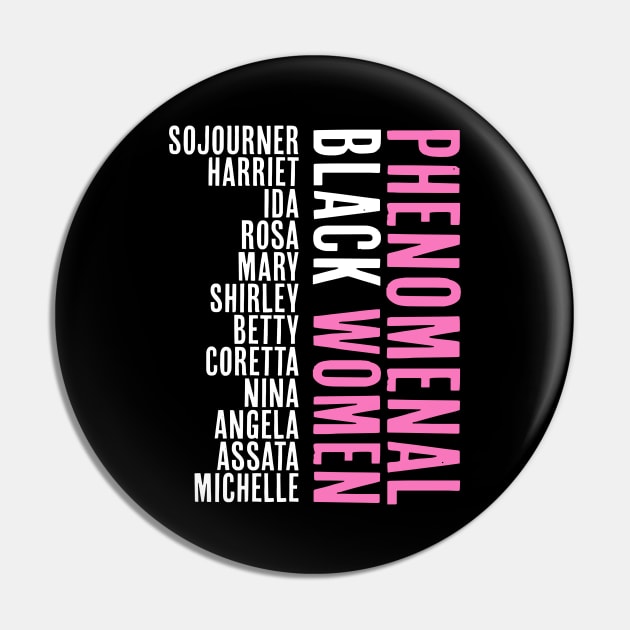 Phenomenal Black Women, African American, Black History, Afrocentric Pin by UrbanLifeApparel