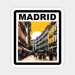 Madrid Street Life Magnet