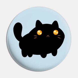 Silly Black Cat Pin