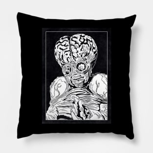 METALUNA MUTANT (Black and White) Pillow