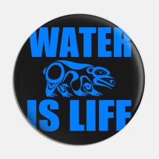 WATER IS LIFE Pin