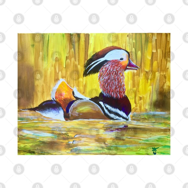 Mandarin Duck by ANoelleJay