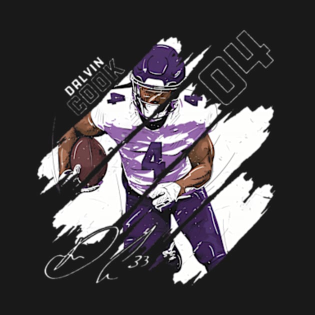 Dalvin Cook Minnesota Stripes by caravalo