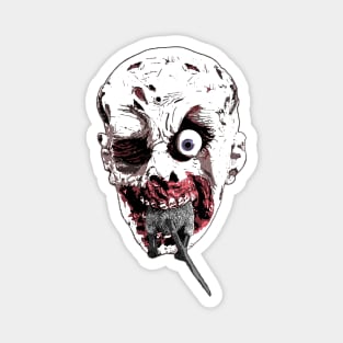 Zombie eating, zombie apocalypse virus outbreak Magnet