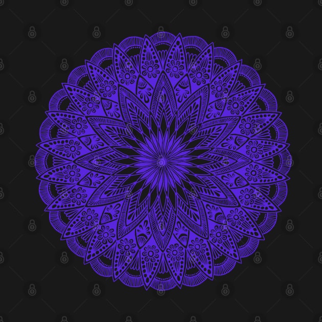 Mandala (indigo) by calenbundalas