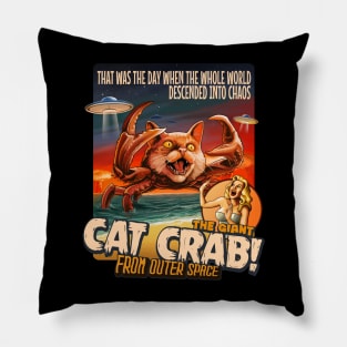 The Giant Cat Crab  (poster version) Pillow