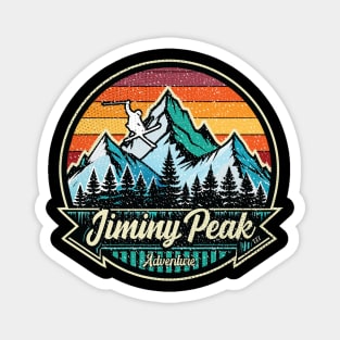 Retro Jiminy Peak Ski Magnet