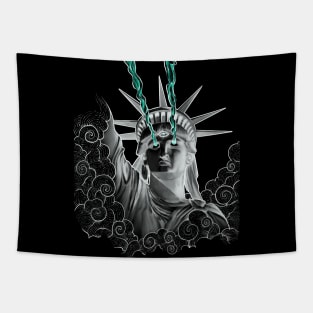 Statue of Libertyzilla Tapestry