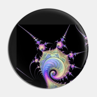 Fractal Snail Pin