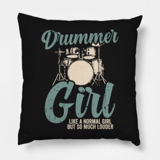 Drummer Girl | Drums Drummer Pillow